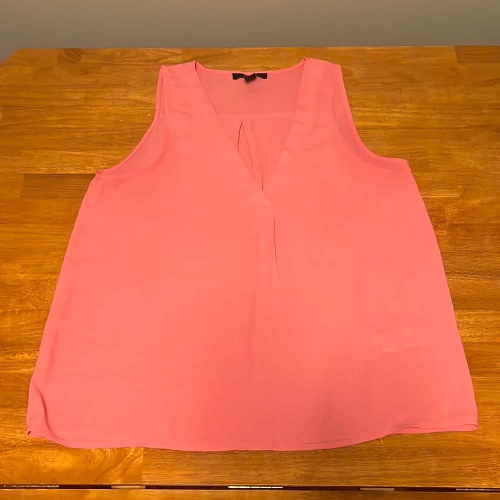 Medium Pink Forever 21 Draping Sleeveless Blouse